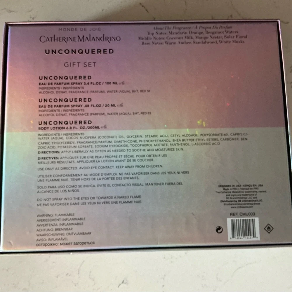 Catherine malandrino unconquered 3 piece gift set